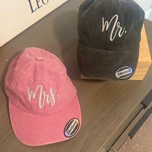 Shenbors Mr. and Mrs. Baseball Caps